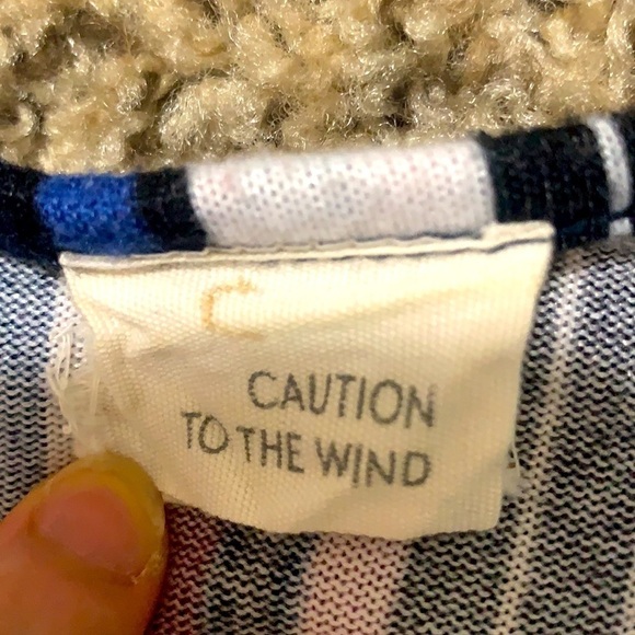 CAUTION TO THE WIND Multi Colored Striped Jumpsuit - Picture 8 of 8